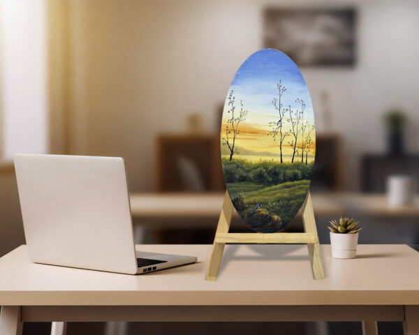 the-arrival-of-spring-painting-bg A vibrant spring painting symbolizing renewal, fresh beginnings, and blooming nature