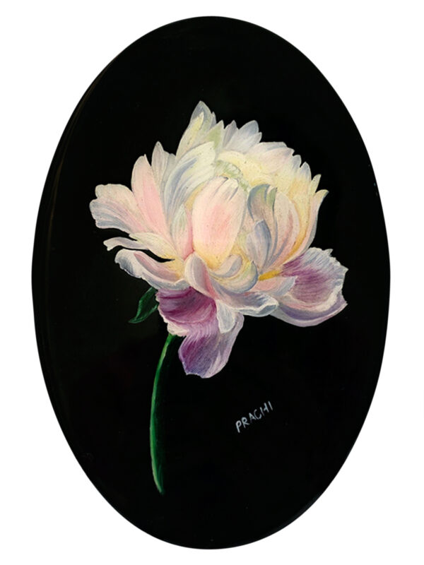 A rich peony flower painting symbolizing health, prosperity, and a long happy life